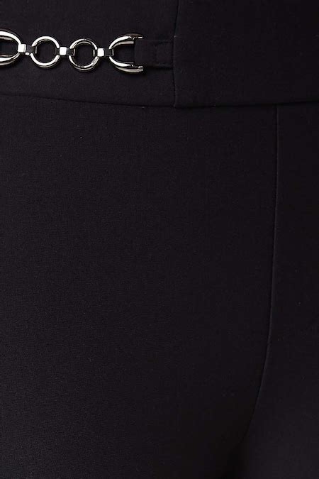 Black Solid Ankle Length Mid Rise Casual Women Skinny Fit Treggings ...