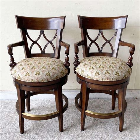 Double X Back Santa Fe Wooden Stools by Woodbridge Furniture Co. For ...