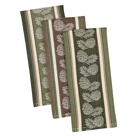 DII Pine Sprig Jacquard Dishtowel Mixed (Set of 3) in the Kitchen ...