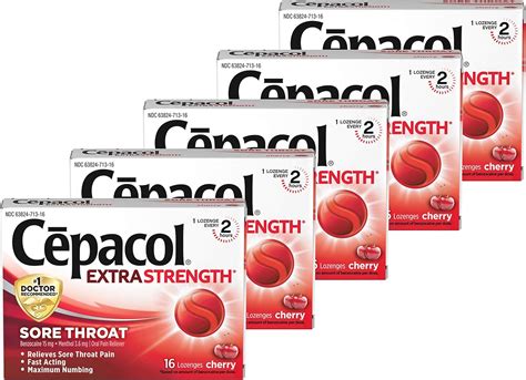 Amazon.com: Cepacol Extra Strength Sore Throat Lozenges, Powerful ...