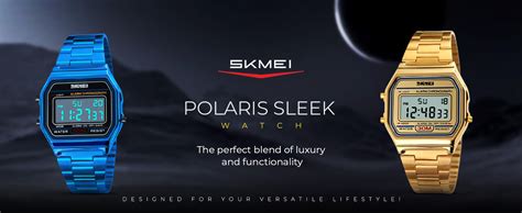 SKMEI Casual Style Vintage Watch for Women Digital Display White Dial ...