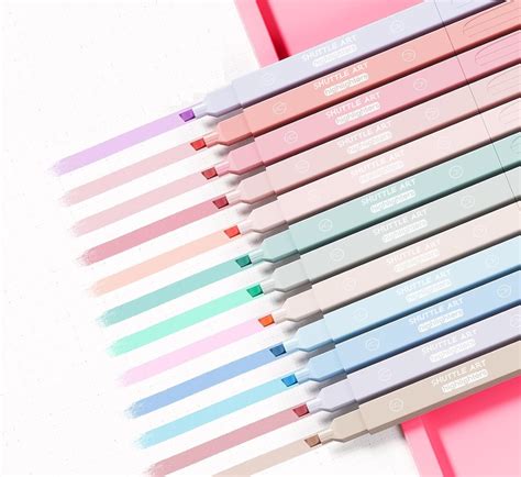Shuttle Art 12Pcs Aesthetic Cute Highlighters Bible Pastel Highlighters ...