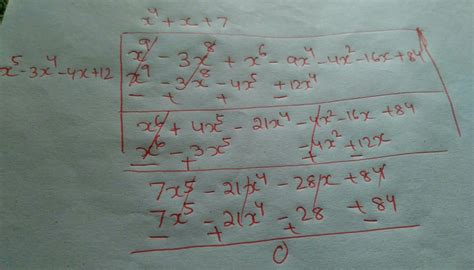 X9-3x8+x6-9x4-4x2-16x+84/x5-3x4-4x+12 - Brainly.in