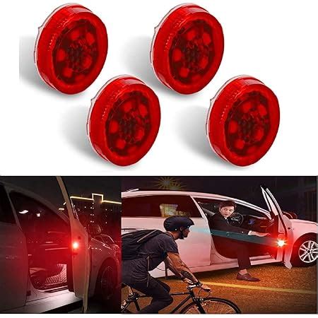 DESTELLO (2pairs 4pcs) Waterproof 5 LED Wireless Car Door Warning Open ...