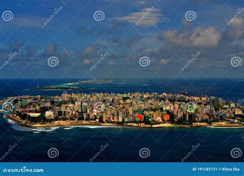 Colorful Capital City of Maldives Stock Afbeelding - Image of ontspan, maldiven: 191282131