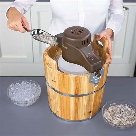 Oster 4 Quart Wood Bucket Ice Cream Maker at Carmella Vanzant blog