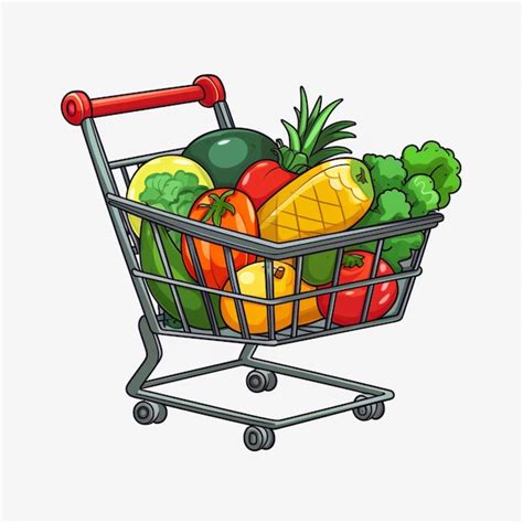 Shopping Cart Cartoon 的图像结果