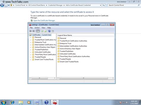 Image result for Credential Manager Control Panel