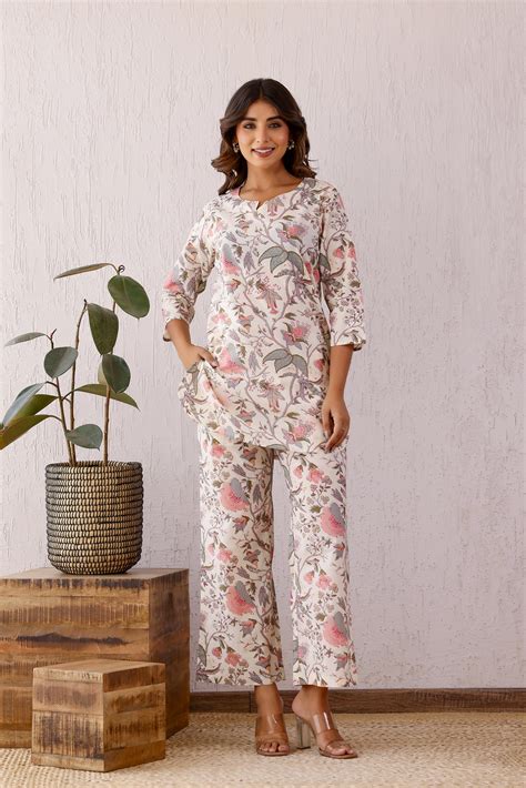 Yuree Cotton Printed Co-ord Set – Label Flavia