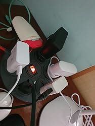 ELV Surge Protector and Spike Guard, 10 AMP, 6 Socket Extension Board ...