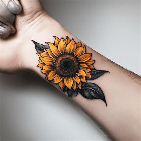 95 Sunflower Tattoo Ideas Created with Ai | artAIstry