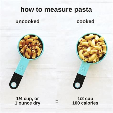 Uncooked vs Cooked Pasta Portions | How to cook pasta, Cooking ...