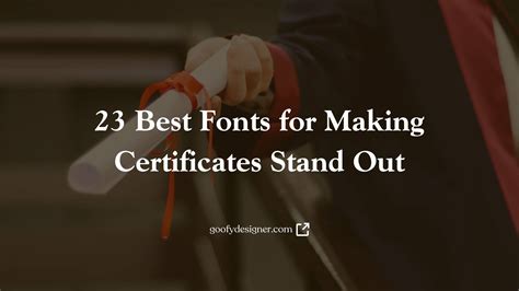 23 Best Fonts for Making Certificates Stand Out