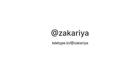 @zakariya — Teletype
