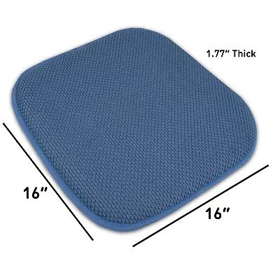 Sweet Home Memory Foam Honeycomb Non-Slip Chair Cushion 6-Pack