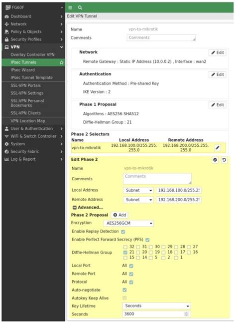 Image result for FortiGate IPSec VPN Device Model