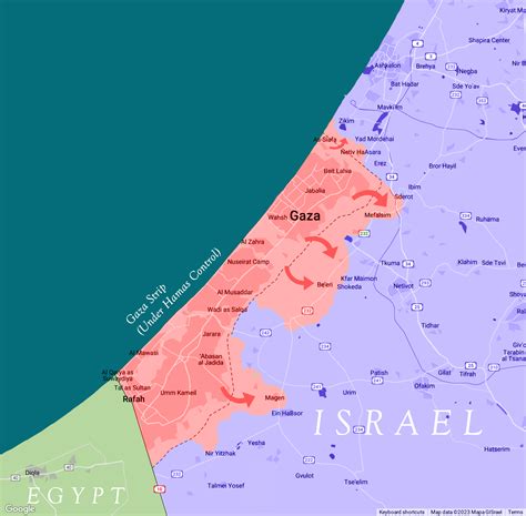 Situation around the Gaza Strip - October 7th 2023, 1pm Local Time : r ...