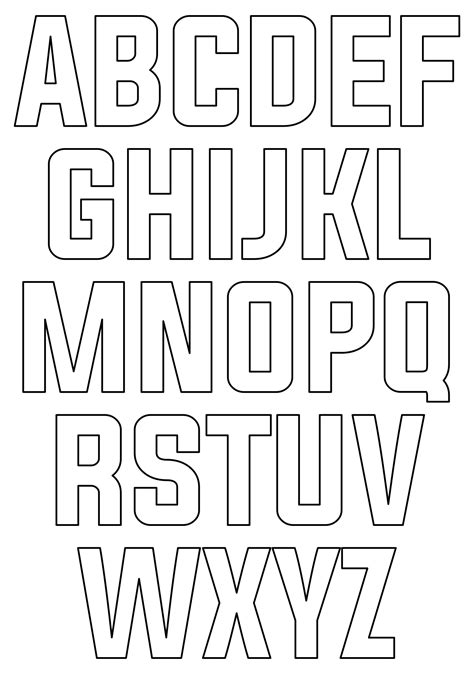 Image result for Free Printable Block Letters