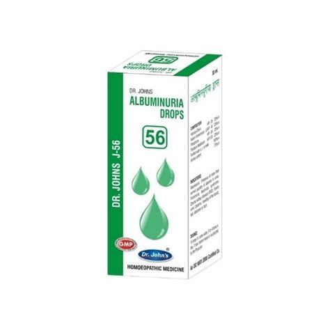 Buy DR JOHNS J 56 ALBUMINURIA DROPS 30 ML JOHNS Online at Low Prices in ...