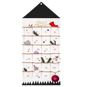 Hosmide Christmas Advent Calendars 24 Bags DIY Xmas Countdown ...