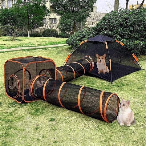 Buy SHAIRMB Pet Cat and Dog Tunnel Tent, DIY in Multiple Foldable Pet ...