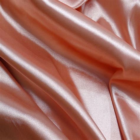 Tecido Cetim Span Cor Pêssego Rosê, Pantone: 13-1510 TCX Impatiens Pink na Monalisa Tecidos Finos