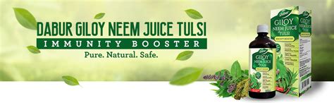Dabur Giloy Neem Tulsi Juice - 1L | Benefit of 3-in-1 Immunity Boosters ...