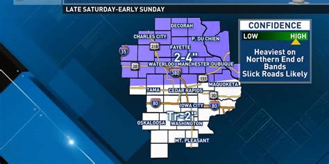Snow develops late Saturday, slick roads expected