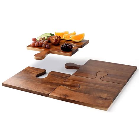 China Shangrun 19″ x 15″ Set of 4 Acacia Wood Large Charcuterie Boards ...