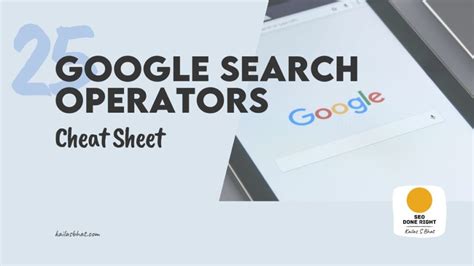 Image result for Search Engine Cheat Sheet