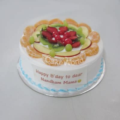 Fresh Fruit Cake Delivery in Chennai | Cake Shop - Order Cake Online
