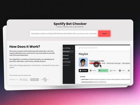 Spotify Playlist Bot Checker