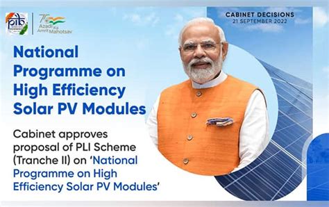 Cabinet approves PLI scheme for solar PV modules