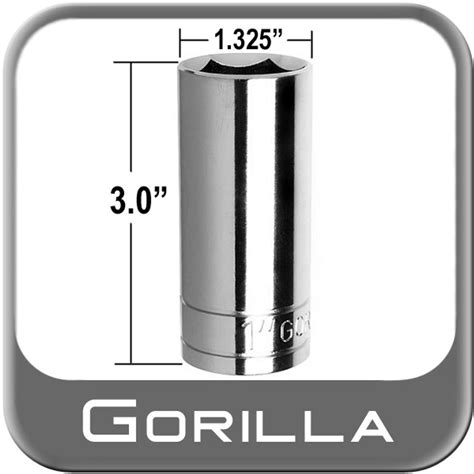 Thin Wall Socket 13/16" Hex Bulk (1316SKT) | Gorilla Automotive