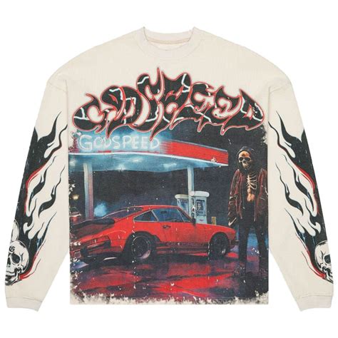 Pit Stop Thermal Long Sleeve Tee (Bone) | Godspeed – Urban Street Wear
