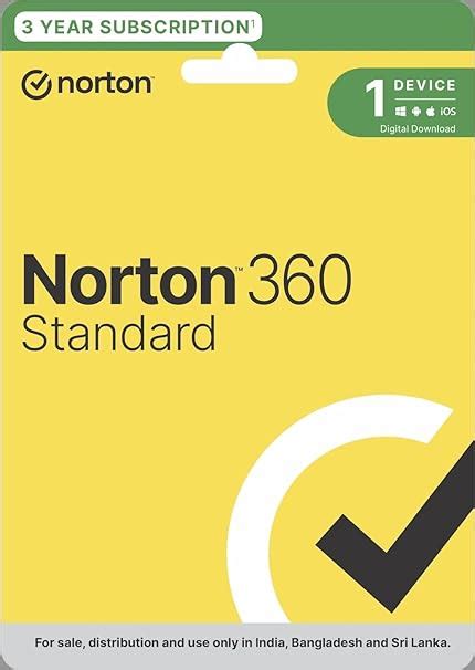 Norton 360 Standard Total Security Software