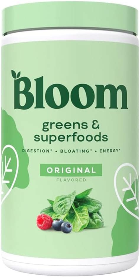 Bloom Nutrition Greens & Superfoods Powder, Original, 60 Servings ...