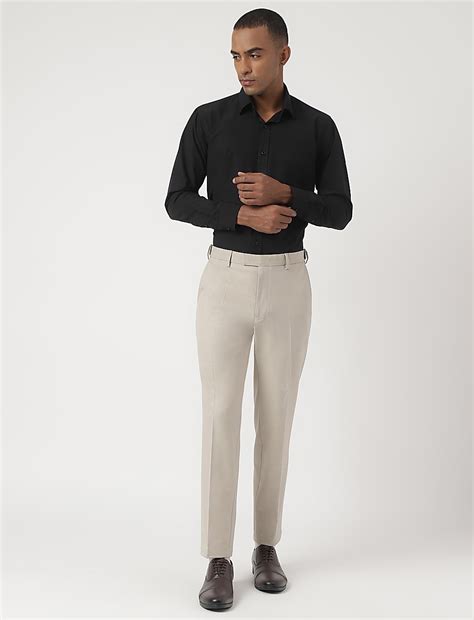 Buy Tailored-Fit Bi-Stretch Textured Trousers at Marks & Spencer