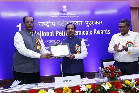 Presentation of 11th National Petrochemicals Awards on 27-09-2022 at ...