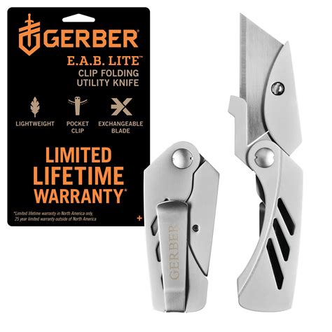 Gerber Gear EAB Lite Pocket Razor Knife with Money Clip - EDC Gear ...