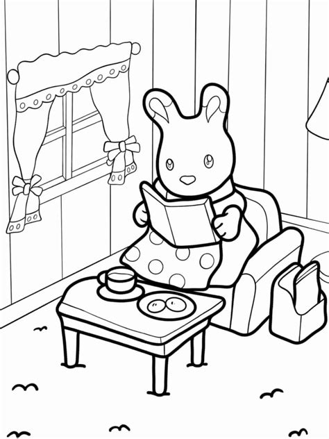 Cute Free PDF Calico Critters Coloring Pages 🎨🐾 - Coloringpagesforkids.net