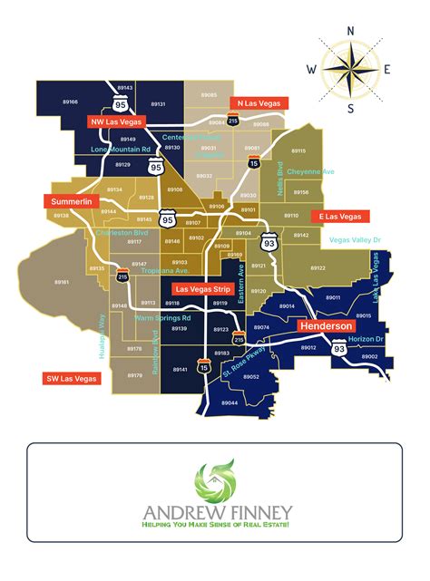 Las Vegas NV Zip Codes Map