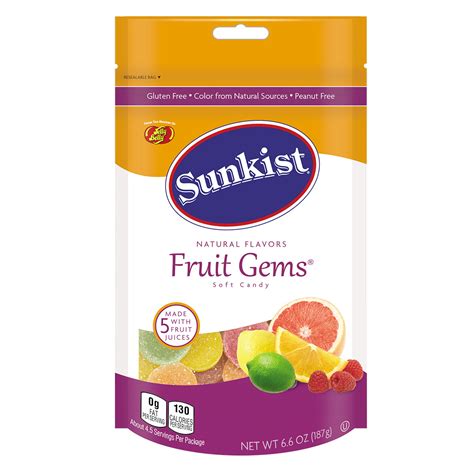 Sunkist® Fruit Gems – 6.6 Oz Pouch Bag | Dabcube