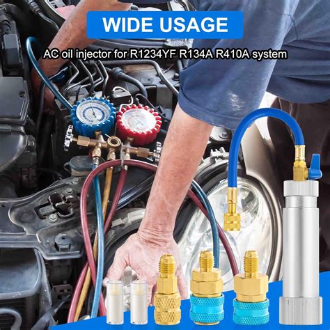 Tigbear R1234YF R134A AC Oil Injector Kit, HVAC Dye Oil India | Ubuy