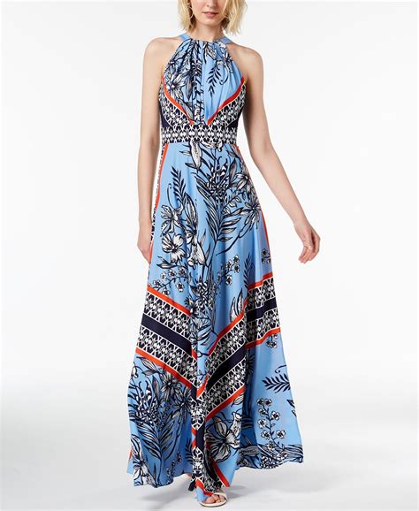 I.N.C. Petite Printed Halter Maxi Dress, Created for Macy's | macys.com ...