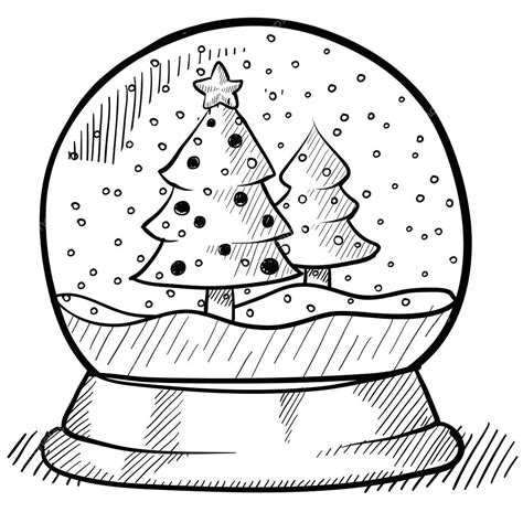 Christmas Snow Globe Coloring Pages at GetColorings.com | Free ...