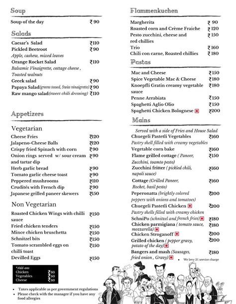 Menu at Writer's Cafe - Gopalapuram, Chennai, 98