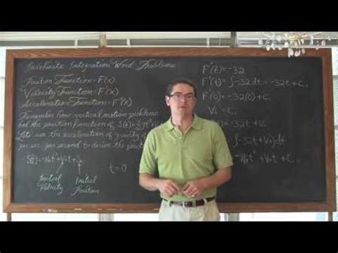 Image result for Integration Word Problems Tutorial