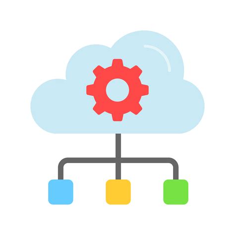 networking solutions discovery cloud services extreme network Vector Art