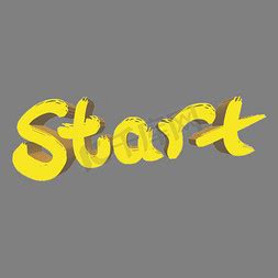 start开始ps艺术字体-start开始ps字体设计效果-千库网